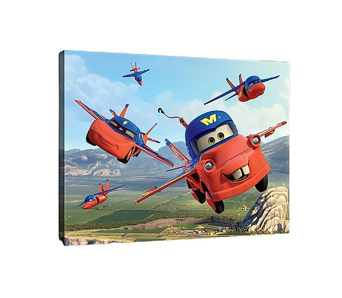 Wallarena Leinwandbild Kinderzimmer Jungen Planes Wandbild XXL Leinwandbild günstig online kaufen