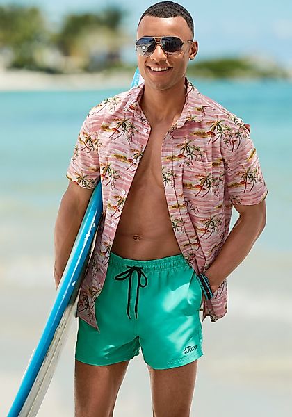 s.Oliver Badeshorts mit komplementärem Farbdesign günstig online kaufen