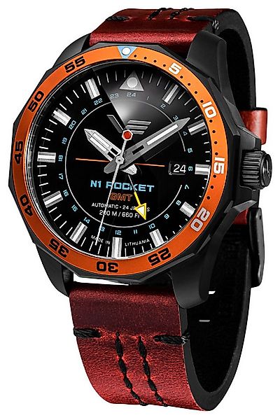 Vostok Europe Automatikuhr Automatik GMT Rocket N1 Braun/Schwarz günstig online kaufen