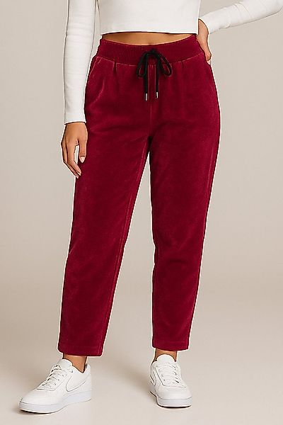 Kendindza Collection Jogger Pants Damen Cordhose Optik Hose Jogg-Pants eleg günstig online kaufen