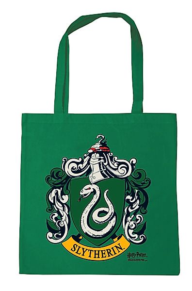 LOGOSHIRT Henkeltasche "Baumwolltasche Slytherin Logo" mit Slytherin-Motiv günstig online kaufen