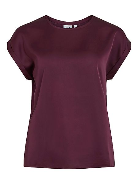Vila Kurzarmshirt VIELLETTE S/S SATIN TOP günstig online kaufen