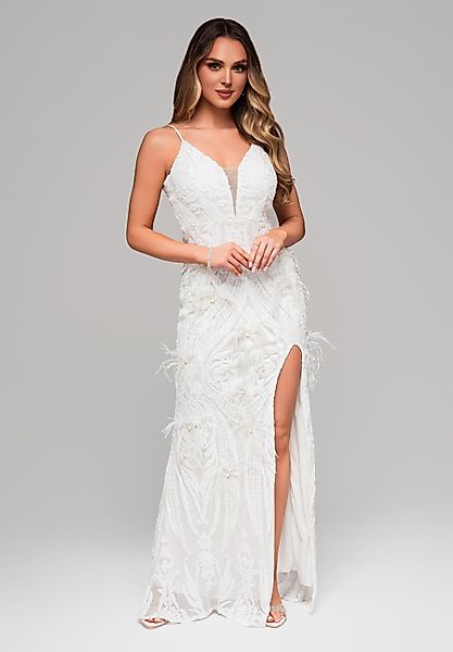 OMBRE Abendkleid Elegantes Abendkleid mit Pailletten günstig online kaufen