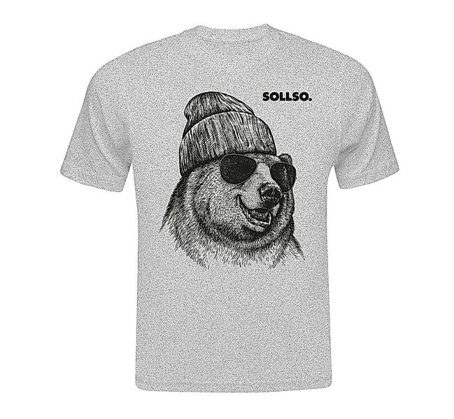 Sollso. T-Shirt SOLLSO. T-Shirt "Winterbear" günstig online kaufen