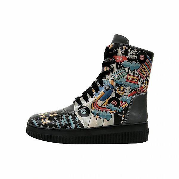 DOGO Schnürboots "Future High Top Boots Stay Groovy Damen Stiefeletten" Han günstig online kaufen