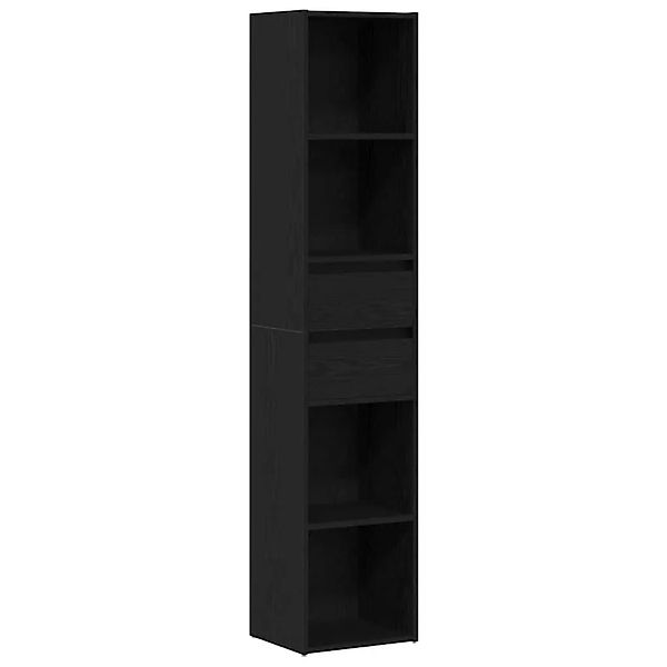 vidaXL Bücherregal Schwarz Eichen-Optik 36 x 30 x 171 cm Holzwerkstoff 8624 günstig online kaufen
