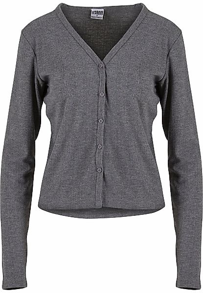 URBAN CLASSICS Strickjacke "Urban Classics Ladies Rib Cardigan" 1 Stk. günstig online kaufen