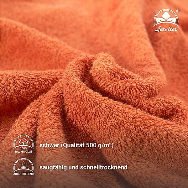 leevitex® Handtuch Frottee 4er Set, 50 günstig online kaufen