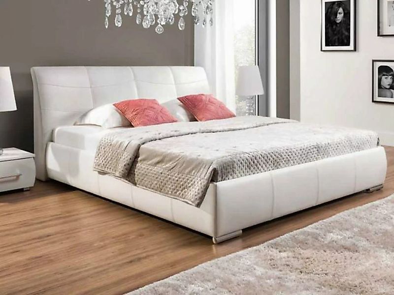 JVmoebel Bett, Polsterbett Betten Bett Polster Leder Textil Designer Hotel günstig online kaufen