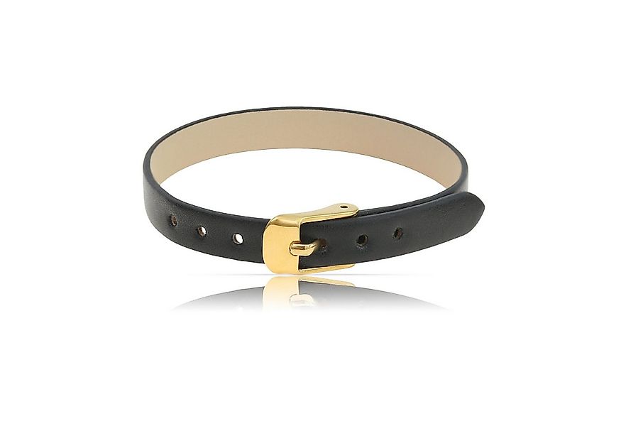 Made by Nami Lederarmband Herren Braun/Schwarz - Verstellbar mit Schnalle, günstig online kaufen