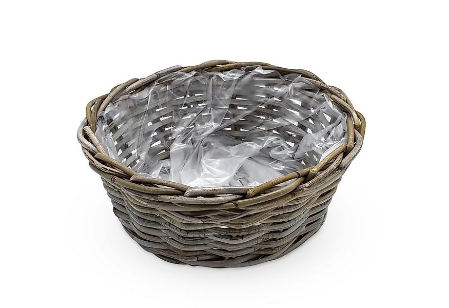 Spetebo Pflanzschale Geflochtener Weide Pflanzkorb natur - 30 cm (Anzahl, 1 günstig online kaufen