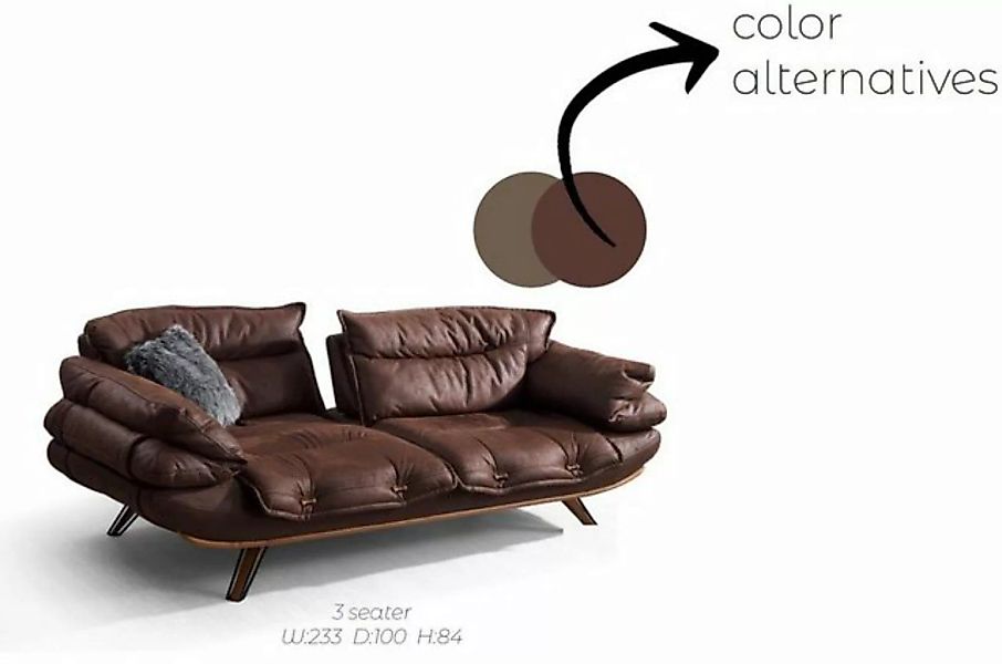 JVmoebel Sofa Multifunktions Couch Dreisitzer Sofa Couchen Möbel Sofas Brau günstig online kaufen