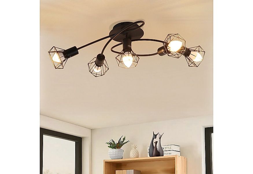 Nettlife Deckenstrahler Wohnzimmer Schwarz 2/3/4/5 Flammig E14 Deckenleucht günstig online kaufen