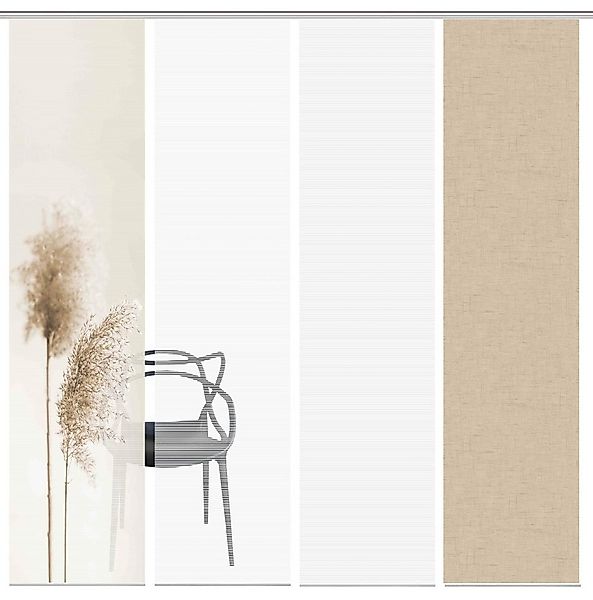 Vision S Schiebegardine 80922 Schiebegardine IRLOS, Digitaldurck, Seidenopt günstig online kaufen