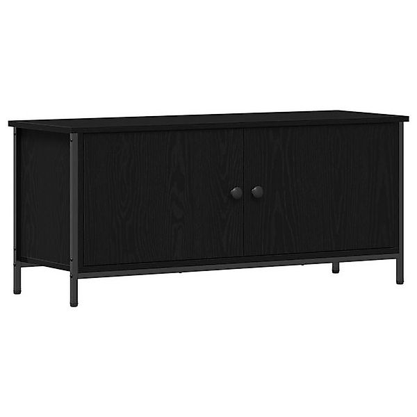 vidaXL TV-Schrank Schwarzer Eichen TV-Ständer Schwarze Eiche Spanplatte, Me günstig online kaufen