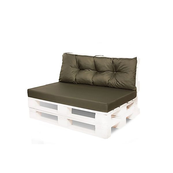 Setgarden Mix Set Palettenkissen 120x80x10cm Sitzkissen + Rückenkissen 120x günstig online kaufen
