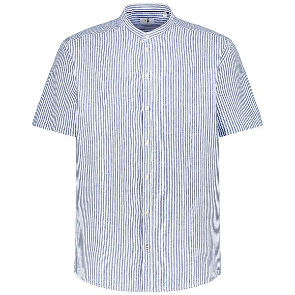 Pfundskerl Freizeithemd mit Leinen Farbe hellblau/weiß Größe: 7XL günstig online kaufen