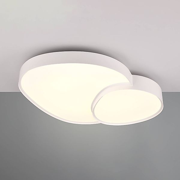 LED-Deckenleuchte Rise, weiß, 77 x 63 cm, CCT, dimmbar günstig online kaufen