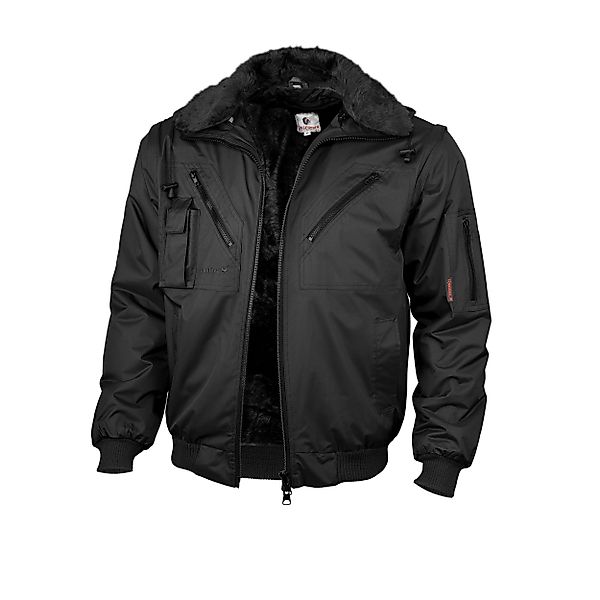 Qualitex Workwear Pilotenjacke Pilotenjacke wasserdicht schwarz, günstig online kaufen