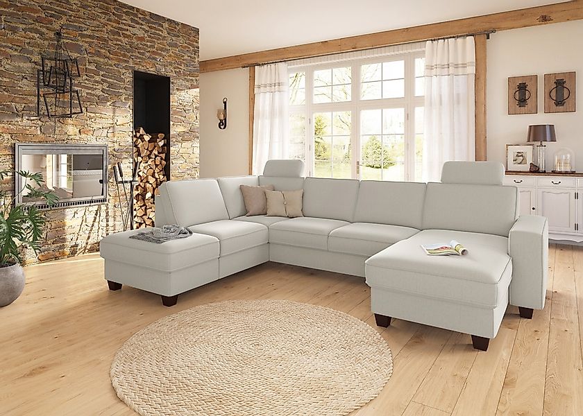 Home affaire Wohnlandschaft "County U-Form", (3 St.), wahlweise Ottomane li günstig online kaufen