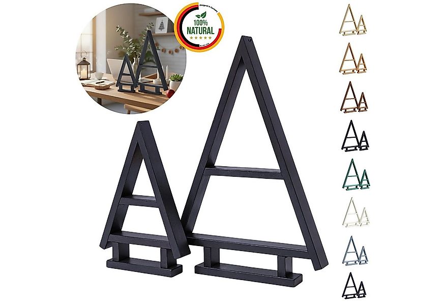 Floranica Weihnachtsfigur Deko 2er SET Handgemacht Weihnachtsbaum Tannenbau günstig online kaufen