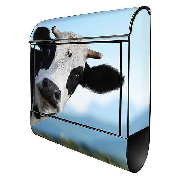 Banjado Design Briefkasten Schwarz Pulverbeschichtet 39x47x14cm 2 Schlüssel günstig online kaufen