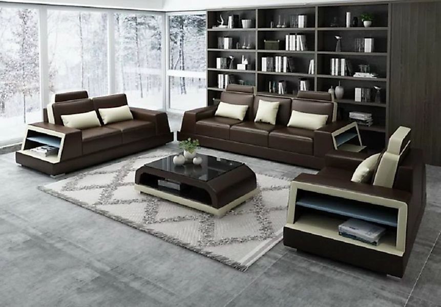 JVmoebel Sofa Sofagarnitur 3+3 Sitzer Design Sofas Polster Couchen, Made in günstig online kaufen