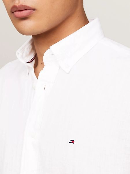 Tommy Hilfiger Kurzarmhemd "PIGMENT DYED LINEN RF SHIRT", mit feiner Strukt günstig online kaufen
