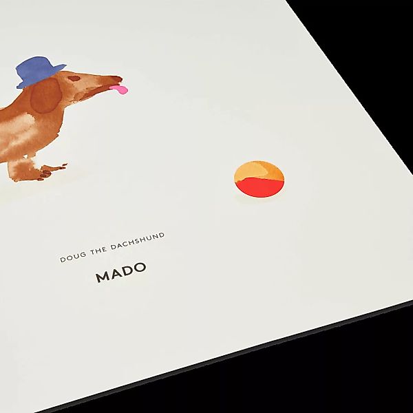MADO Doug the Dachshund Kunstdruck von All The Way To Paris (50 x 70 cm) - günstig online kaufen