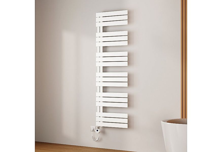 EMKE Elektrischer Badheizkörper Weiß mit Thermostat 400W~1000W, Smart WIFI günstig online kaufen