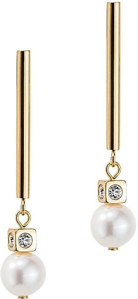 COEUR DE LION Paar Ohrstecker Schmuck Geschenk Edelstahl Asymmetrie Würfelk günstig online kaufen