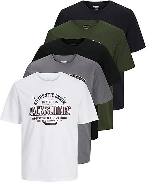Jack & Jones PlusSize Print-Shirt Weites Shirt mit Printdruck (Spar-Set, 5e günstig online kaufen
