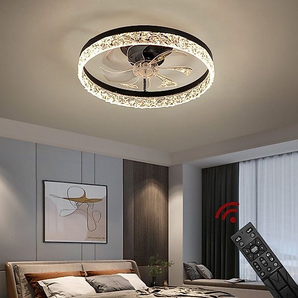 Euroton Deckenventilator Deckenventilator LED Beleuchtung Deckenlampe günstig online kaufen