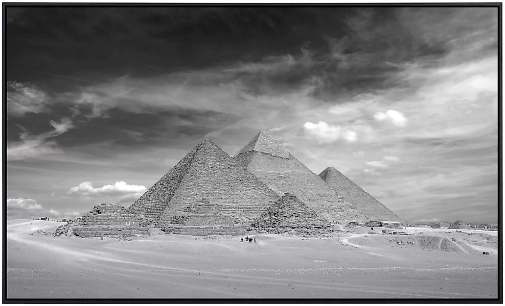 Papermoon Infrarotheizung »Pyramiden Schwarz & Weiß« günstig online kaufen