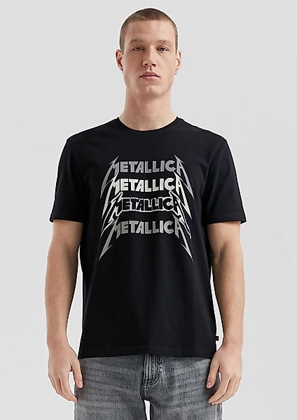 QS Kurzarmshirt Metallica® Band-Shirt mit Wascheffekt günstig online kaufen