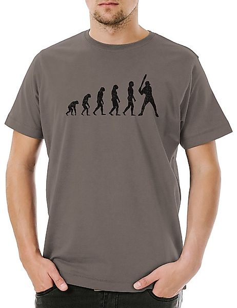 Urban Backwoods Print-Shirt Baseball Evolution Herren T-Shirt Spieler Playe günstig online kaufen