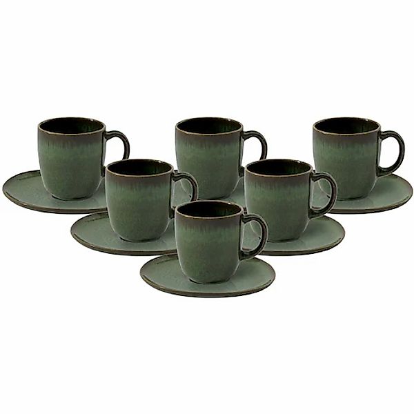 like. by Villeroy & Boch Tasse »Kaffeetassen mit Untertassen Lave 190 ml 6e günstig online kaufen