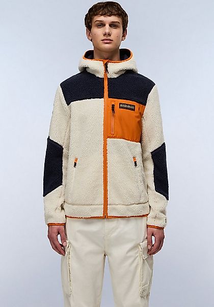 Napapijri Plüschjacke YUPIK mit kontrastfarbenen Details günstig online kaufen