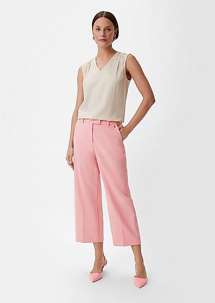 Comma 7/8-Hose Regular: Culottes mit Herringbone-Muster Logo günstig online kaufen