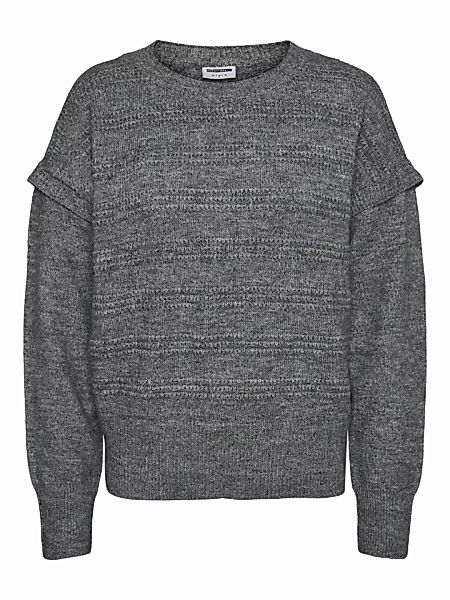 NOISY MAY Gestrickt Pullover Damen Grau günstig online kaufen