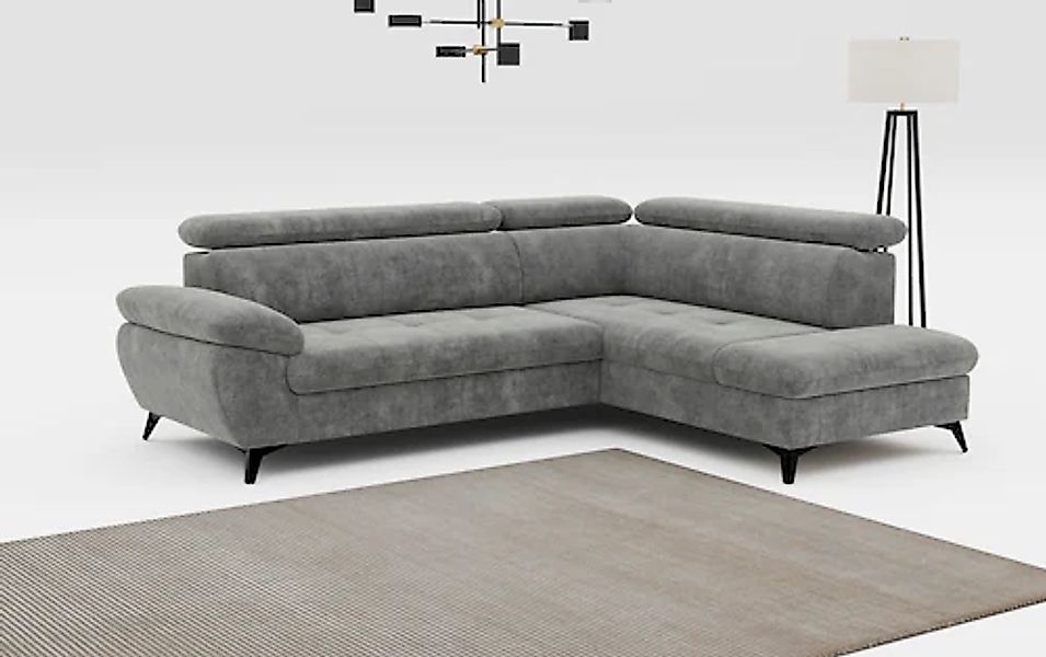 COTTA Ecksofa »Hudson L-Form« mit Kopfteilverstellung, wahlweise mit Bettfu günstig online kaufen