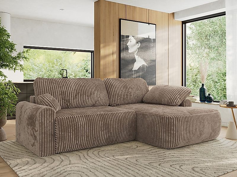 MKS MÖBEL Ecksofa CUBO L, Set, Gepolsterte Eckcouch, Wellenfedern, HR35-Sch günstig online kaufen