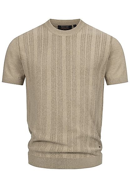 Indicode T-Shirt Herren INVarson Shirt Tee Herrenshirt mit vertikalem Stric günstig online kaufen