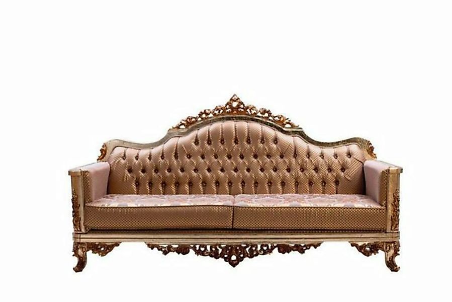 JVmoebel Chesterfield-Sofa Sofa 3 Sitzer Wohnzimmer Couch Textil Luxus Klas günstig online kaufen