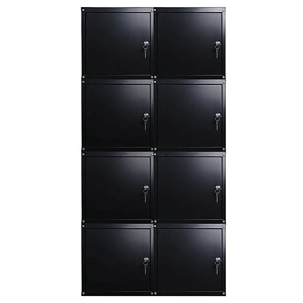 PROREGAL Mega Deal 8x Schließfachwürfel Cubic HxBxT 35 x 35 x 35 cm Schwarz günstig online kaufen