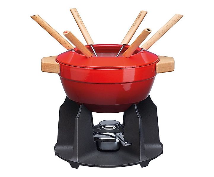 Le Creuset Fondue-Set De Luxe Gusseisen Kirschrot günstig online kaufen