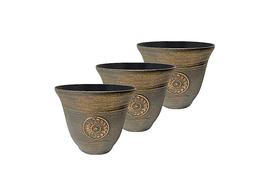 HTI-Living Blumentopf Blumentopf Nessa Sonne 3er-Set (Set, 3 St., 3 Übertöp günstig online kaufen