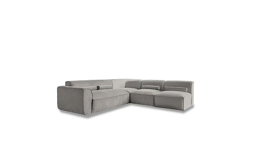 Miuform Wohnlandschaft modular Flex Felix ¦ grau ¦ Maße (cm): B: 265 H: 70 günstig online kaufen