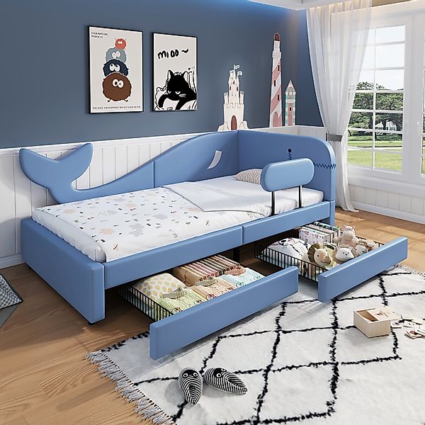 Merax Polsterbett 90x200cm in Walform (1-tlg), günstig online kaufen