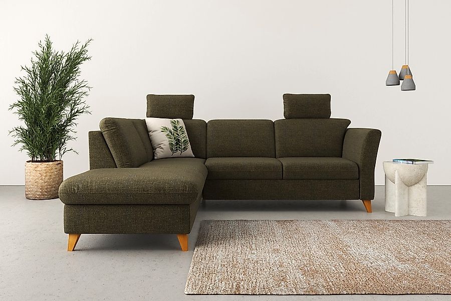 Home affaire Ecksofa "Trelleborg L-Form" Federkern-Polsterung, wahlweise mi günstig online kaufen